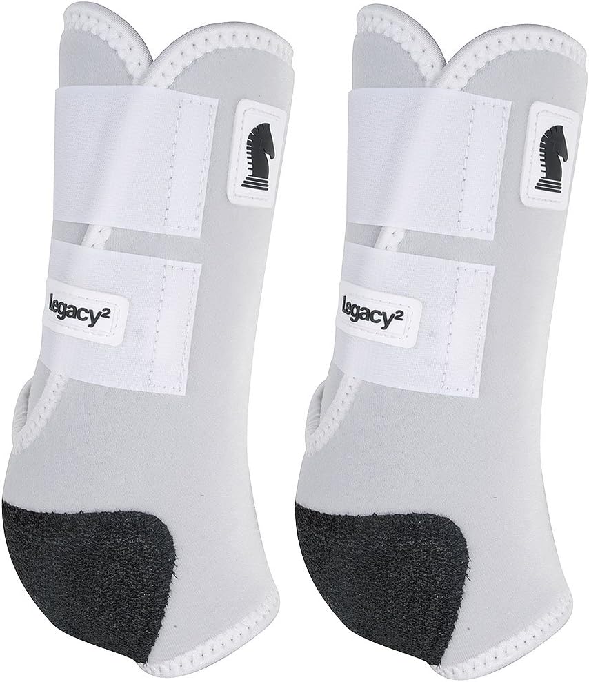 CLASSIC EQUINE Small Legacy2 Horse Front Hind Sports Boots 4 Pack White