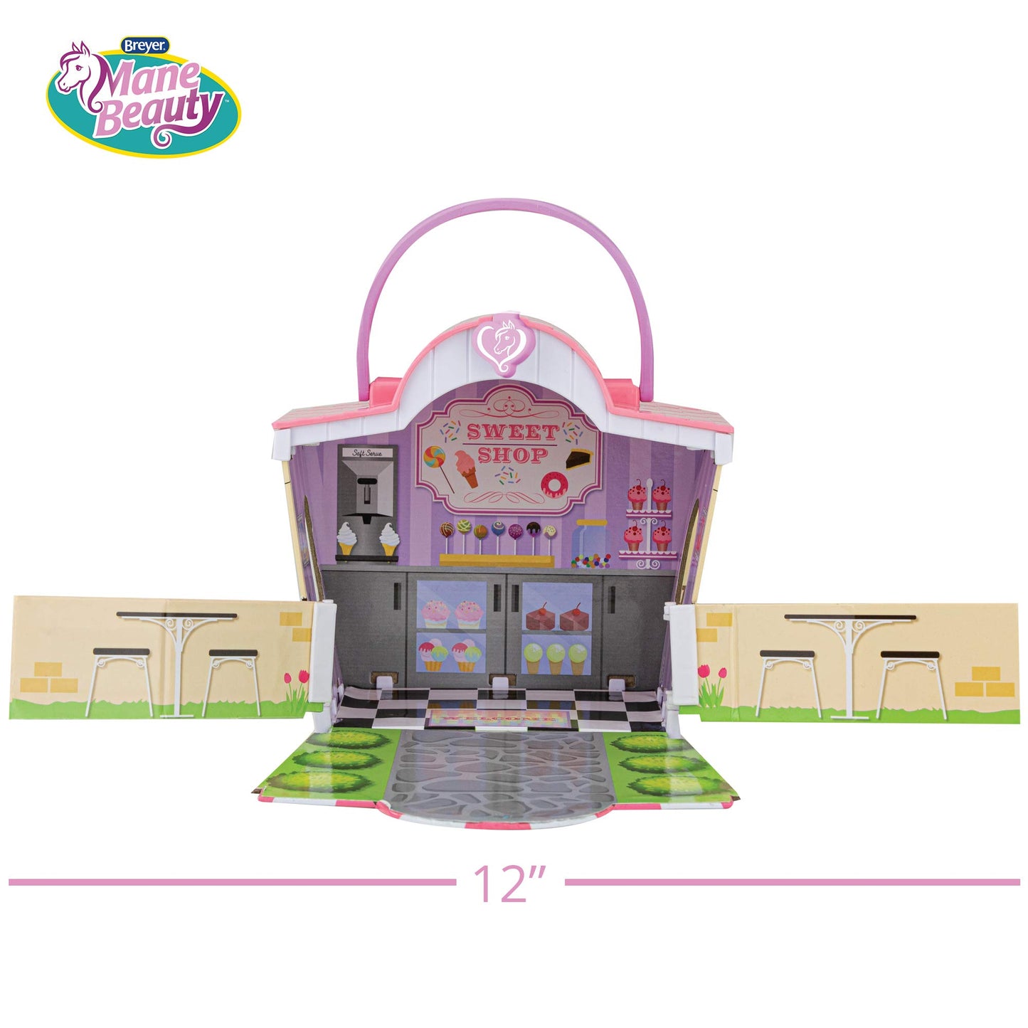 Breyer Horses Mane Beauty Li'l Beauties | Daybreak | Brushable White and Blue Mane and Tail | 4.25" L x 3.25" H |Model #7413