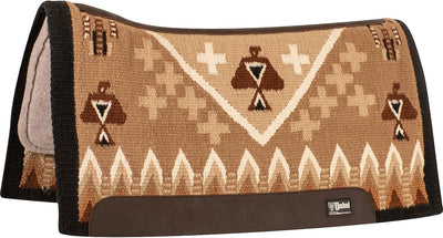 Cashel Blanket Top Felt Bottom Saddle Pad 34x38 - 7/8 Inch - Western Comfort