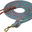 Poly Cowboy Lead with Snap, 5/8" x 10',Black/Red/Gray (Sell out)