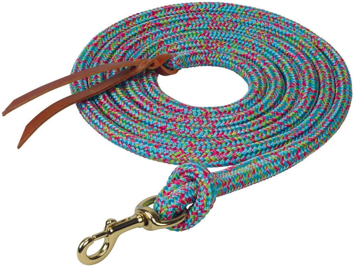 Poly Cowboy Lead with Snap, 5/8" x 10',Black/Red/Gray (Sell out)