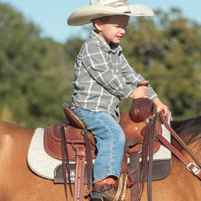 CLASSIC EQUINE Kid's Felt Saddle Pad - Comfort & Protection for Young Riders