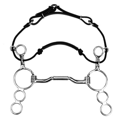 Myler 36 Three Ring Combination Bit with Rawhide - Gentle Control & Enhanced Communication 5 1/2"