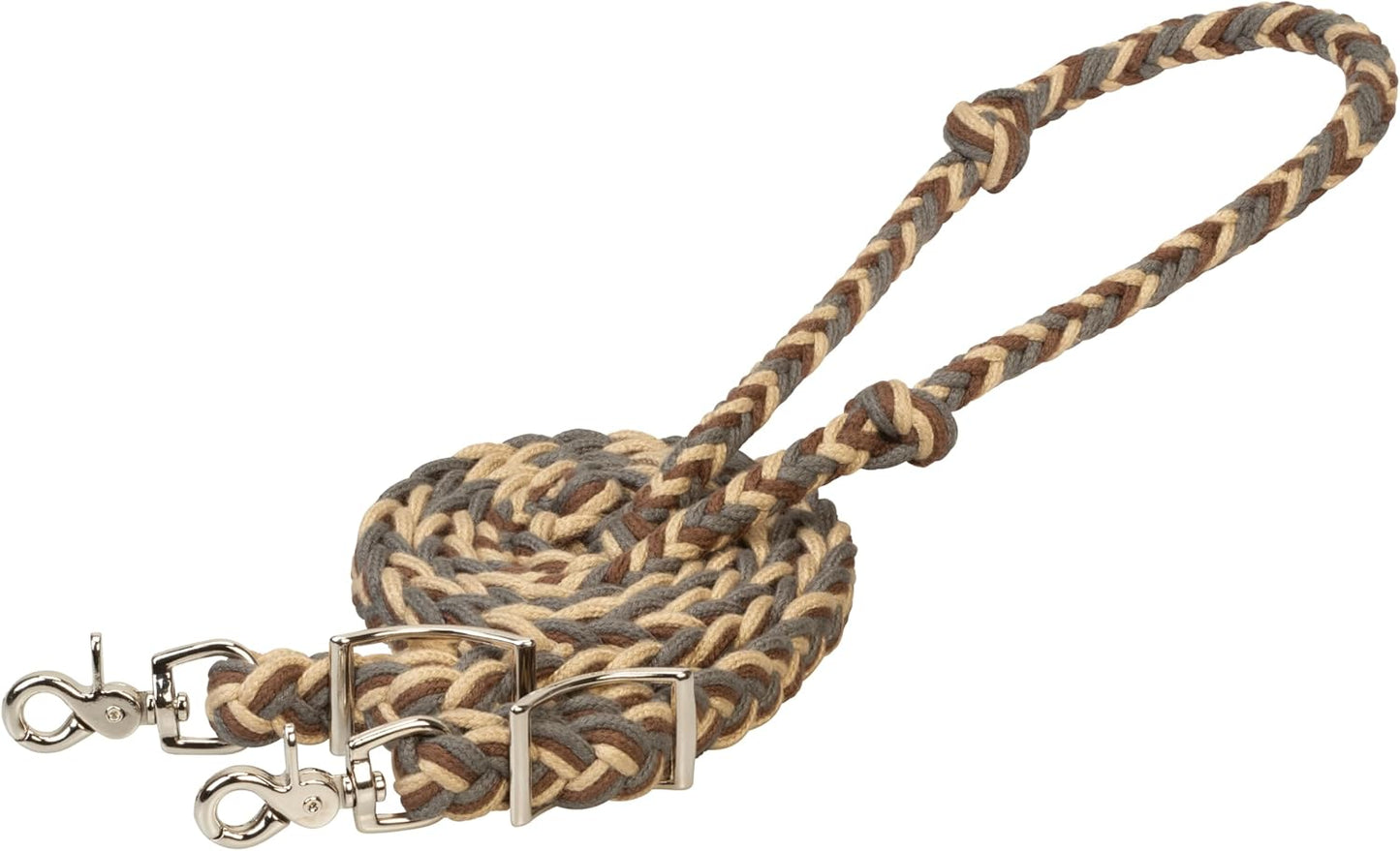 Weaver Equine EcoLuxe™ Flat Barrel Reins, 3/4" x 8' - Hooves and Paws