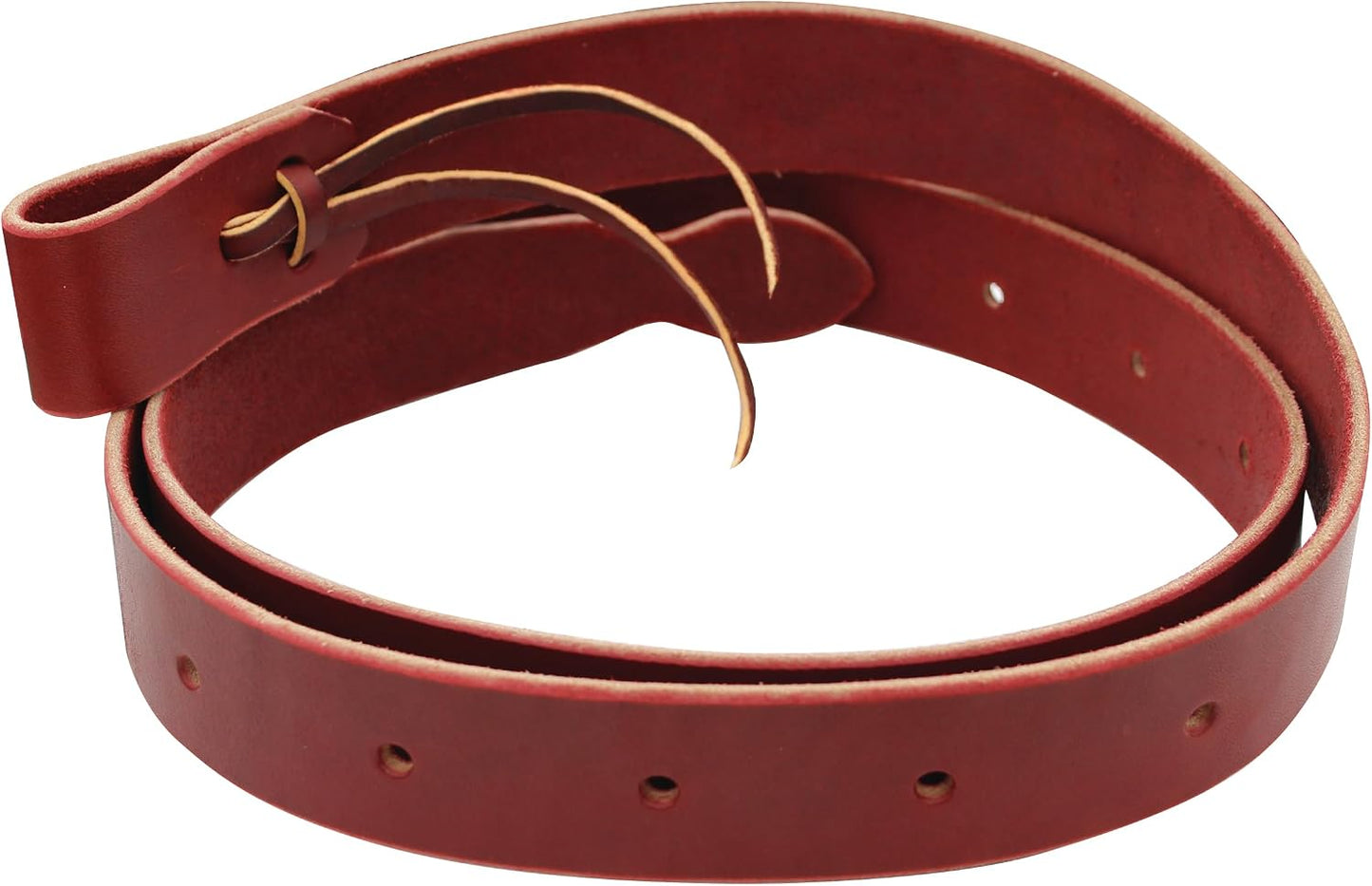 Professional's Choice Latigo and Harness Leather Cinch Tie Straps | 1¾” x 5 ½’ Burgundy