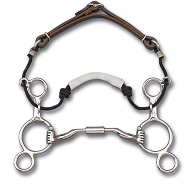 Myler 04 Sweet Iron Combination 4 3/4" Bit with Rawhide Noseband - Gentle Horse Training