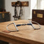 Lifestyle photo of Shires Blue Sweet Iron Hunter Dee with Lozenge Horse Bit - Blue Sweet Iron Mouthpiece