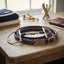 Lifestyle photo of Shires Blue Sweet Iron Hunter Dee Horse Bit with Brass Roller - Sweet Iron Mouthpiece