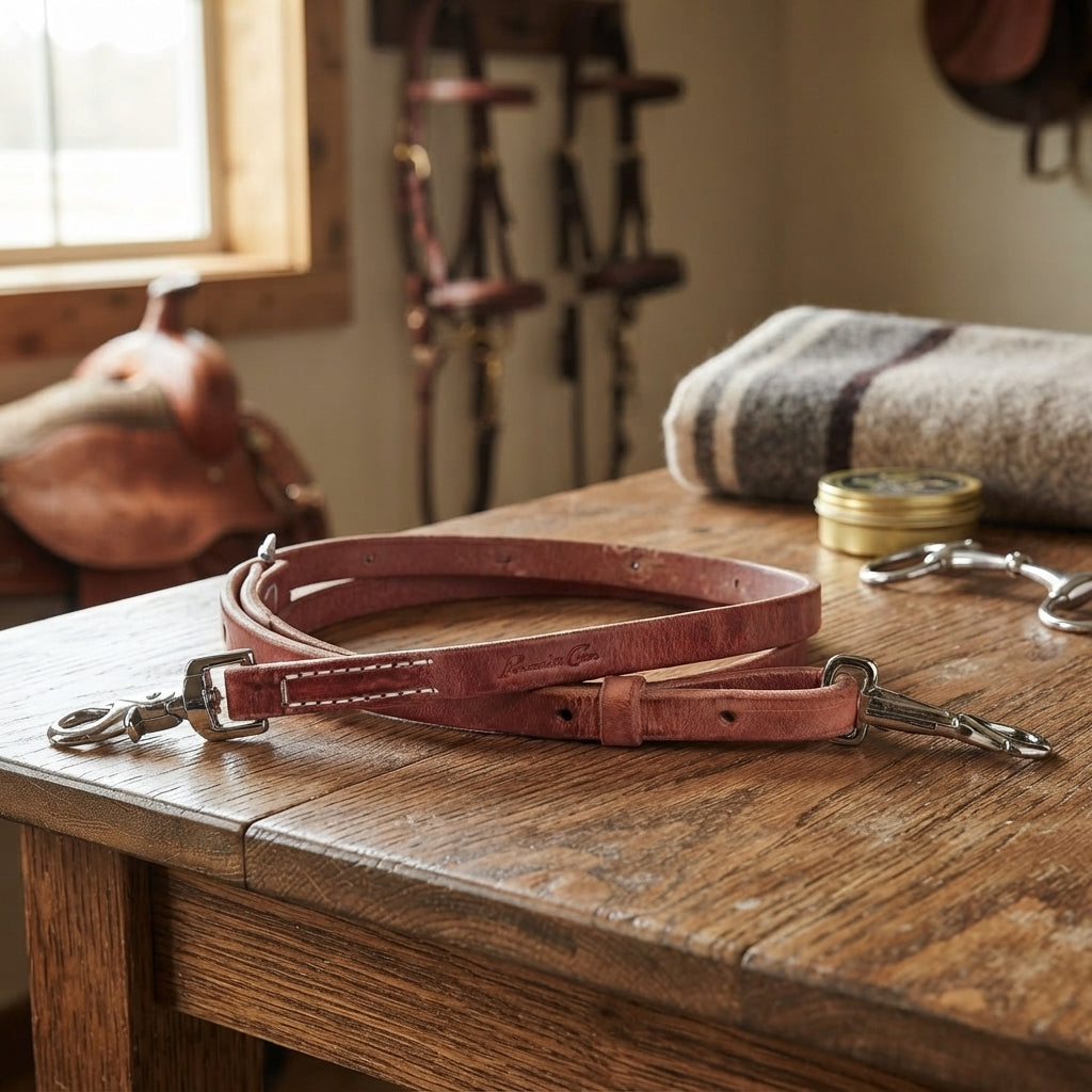 Lifestyle photo of Professional's Choice Harness Leather Tie Down Strap