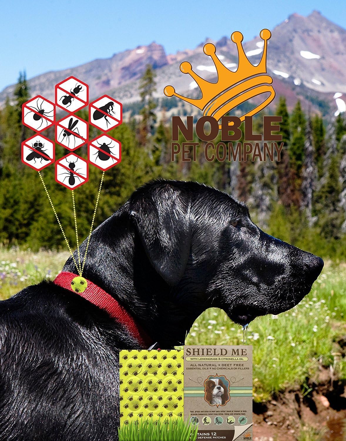Pet Shield Me Insect Defense with Essential Oils (Patches - 12 pack) (Sell out)