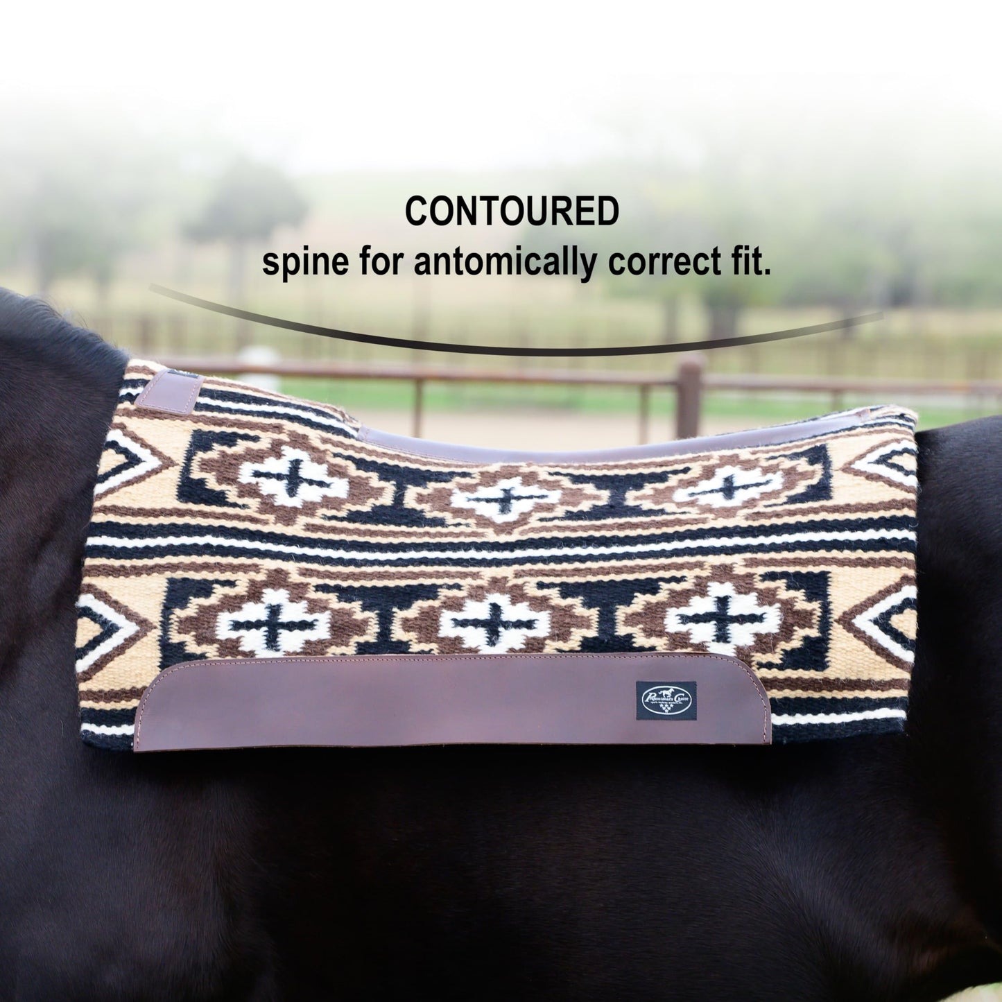 Professional's Choice Fuse Saddle Pad | Navajo Top with Steam-Pressed Bottom 33" x 38"