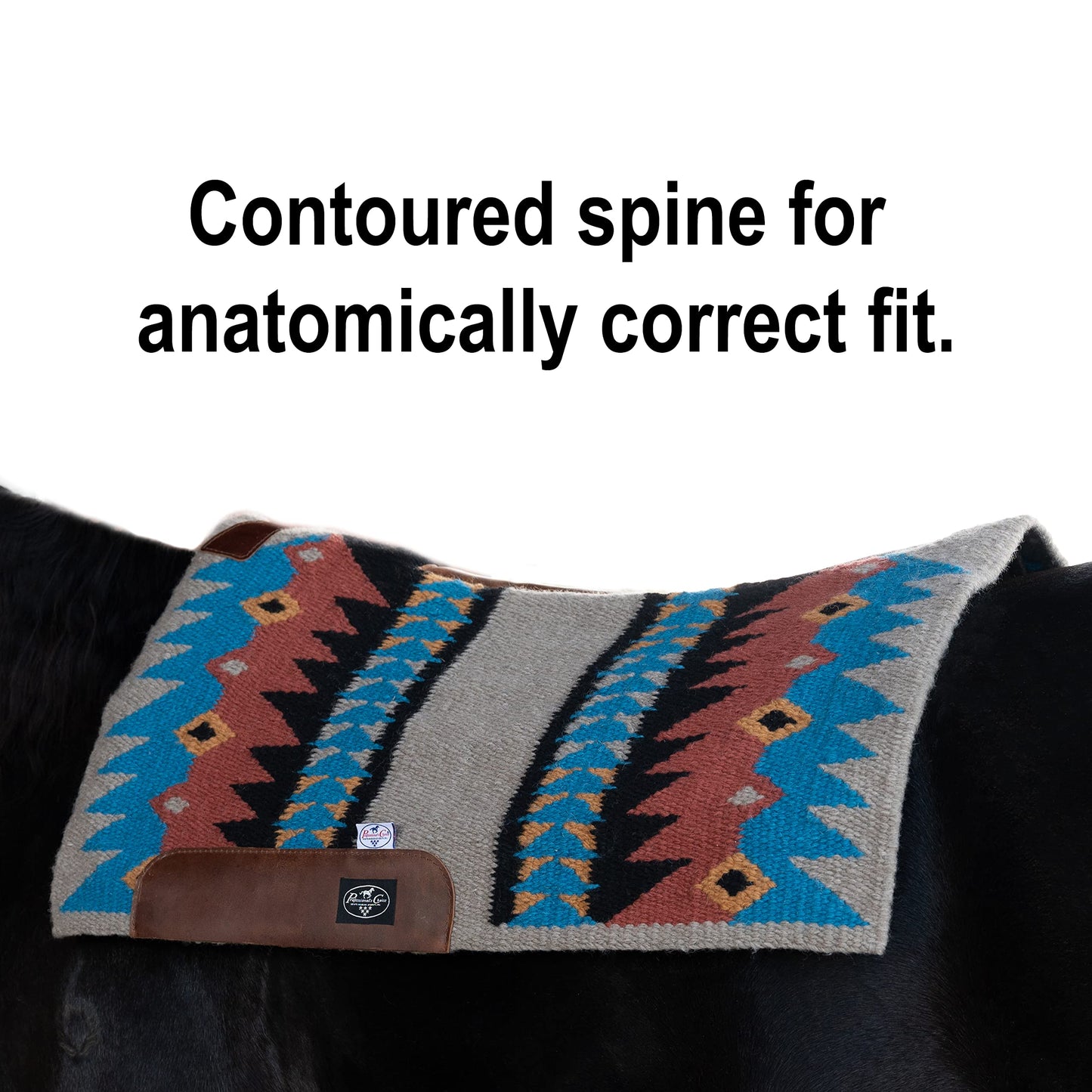 Professional's Choice Fuse Saddle Pad | Navajo Top with Steam-Pressed Bottom 33" x 38"