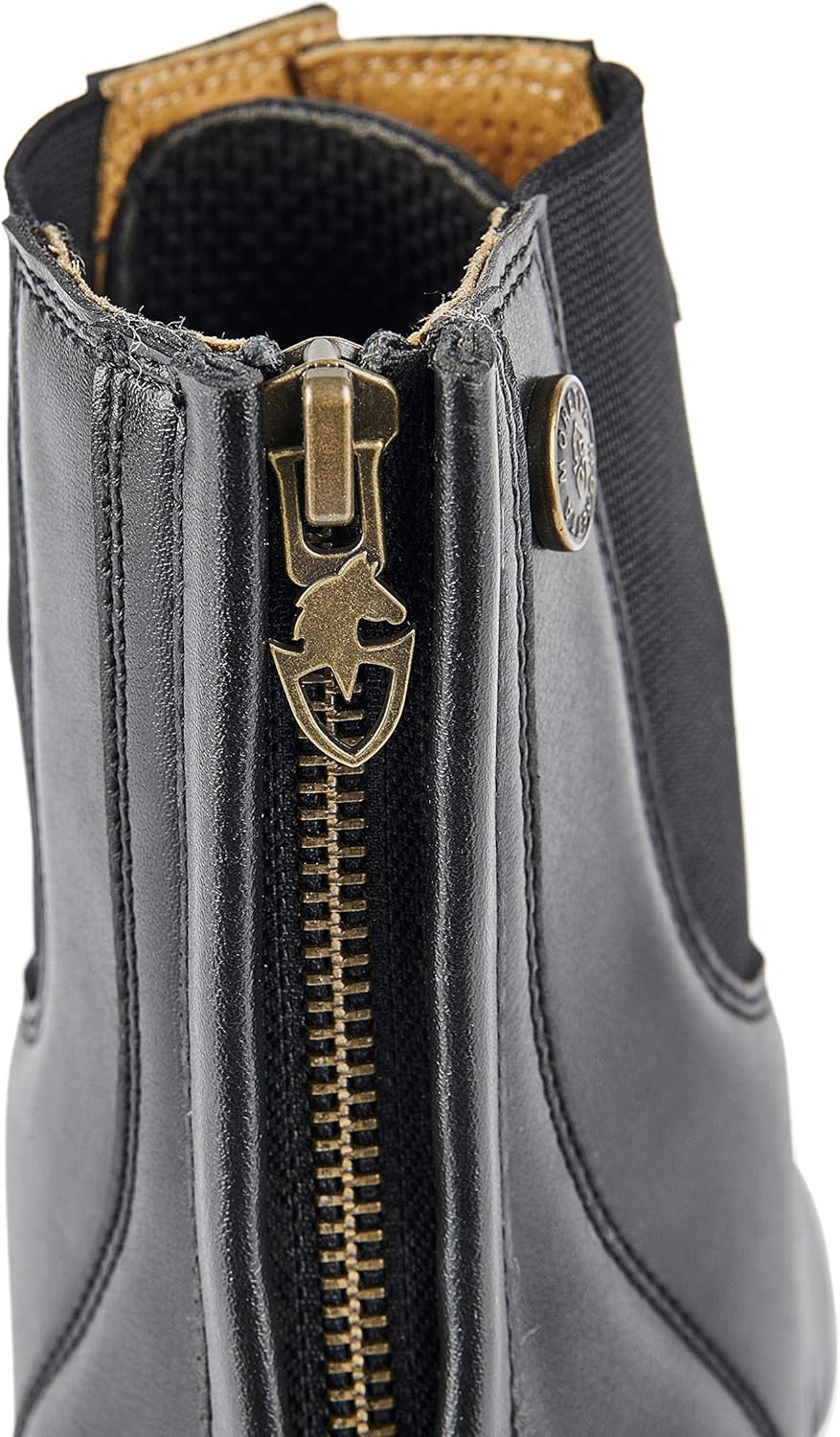 Shires Moretta Anita Women's Synthetic Leather Paddock Riding Boots - Mock Lace, Rear Zip, WickAway - Multiple Sizes