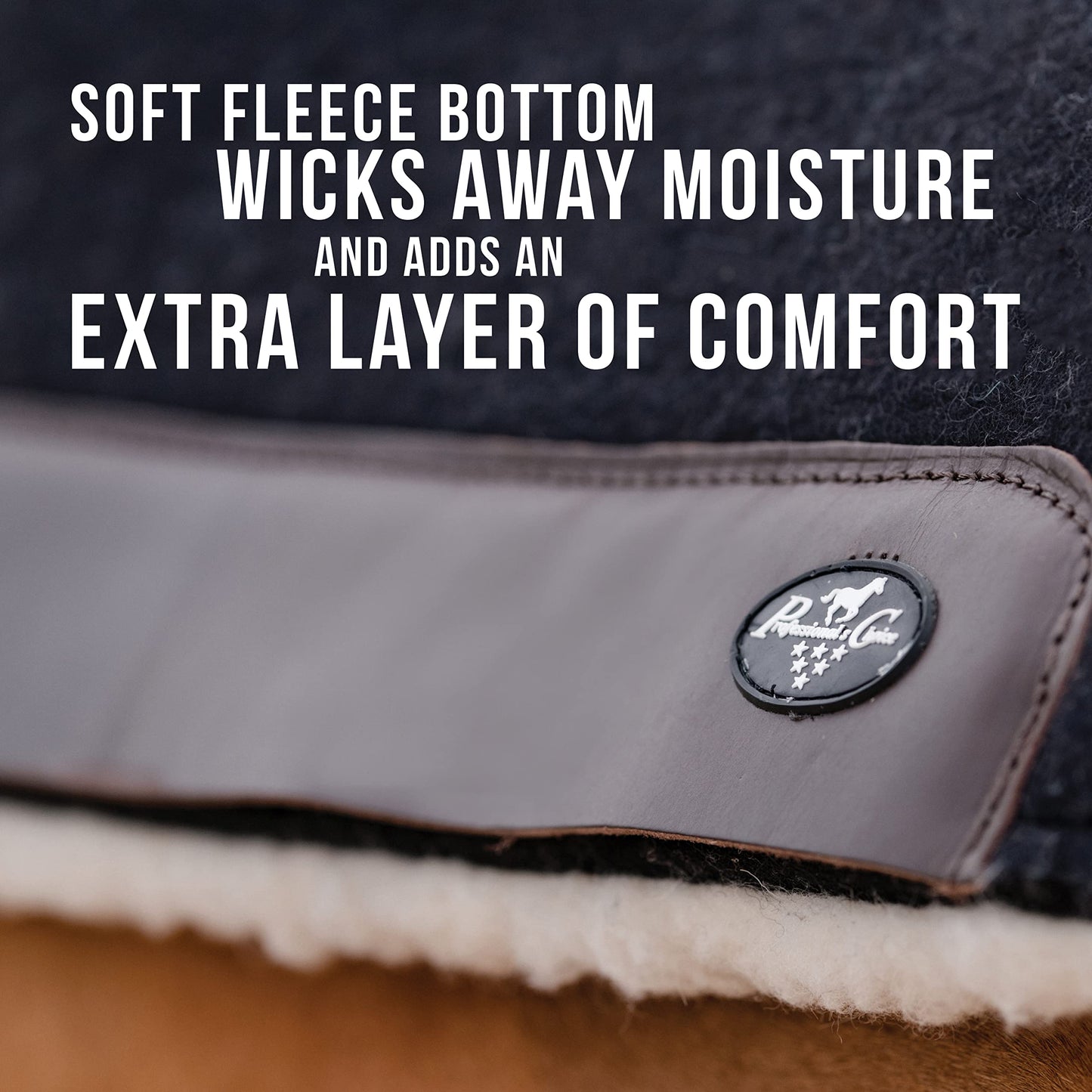 Professional's Choice 100% Wool Felt Contoured Saddle Pad - Pressure Relief & Comfort