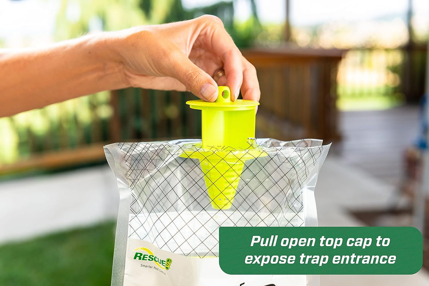 RESCUE! Big Bag Fly Trap - Catches 40,000 Flies - Outdoor Use