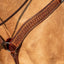 Martin Saddlery Breastcollar, 2-inch with Weave Tooled with Weathered Antique, Weathered Antique
