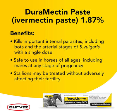 Duramectin (Ivermectin 1.87%) 6.08gm, 24 Count