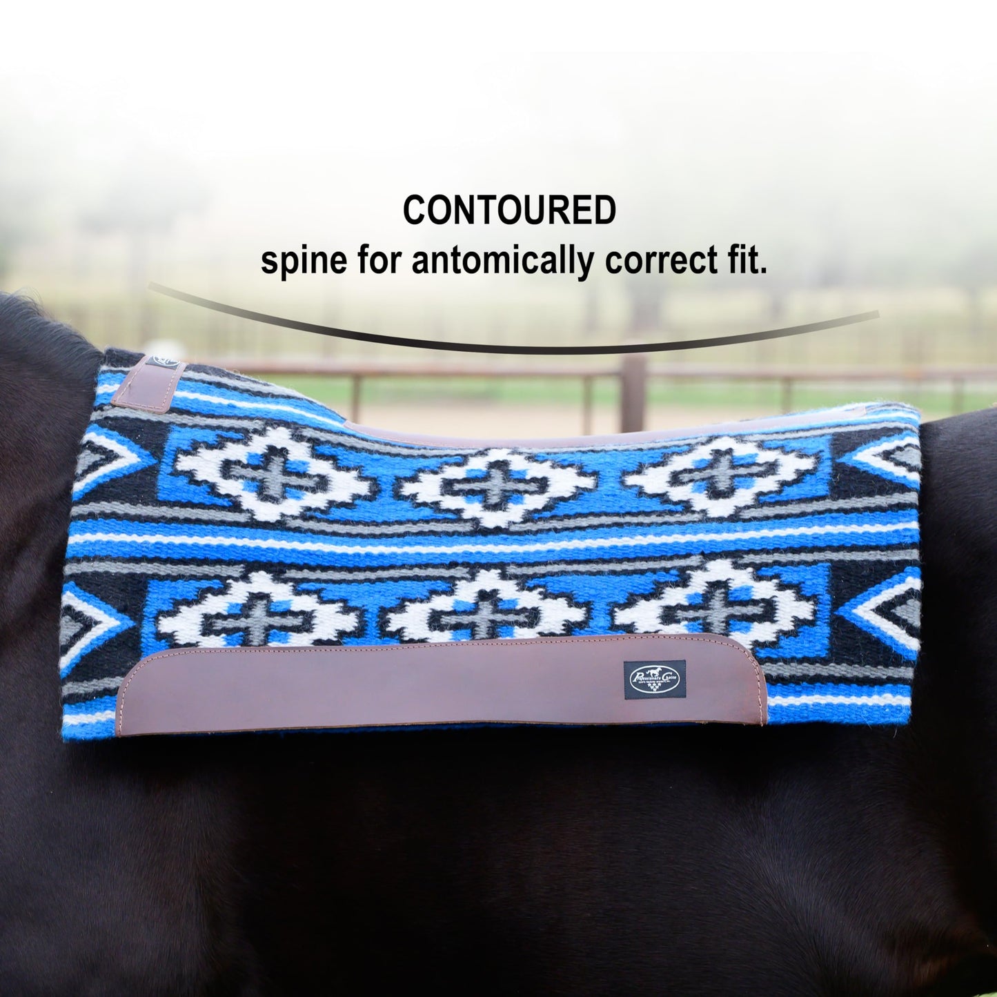 Professional's Choice Fuse Saddle Pad | Navajo Top with Steam-Pressed Bottom 33" x 38"