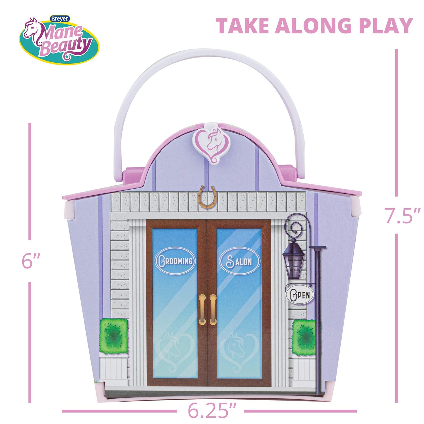 Breyer Horses Mane Beauty Li'l Beauties | Daybreak | Brushable White and Blue Mane and Tail | 4.25" L x 3.25" H |Model #7413