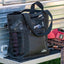 Classic Equine Arena Ready Gear Bag - 18.5" x 14" x 7" Ventilated Mesh Boot Tote & Ringside Tack Organizer with 6 Pockets