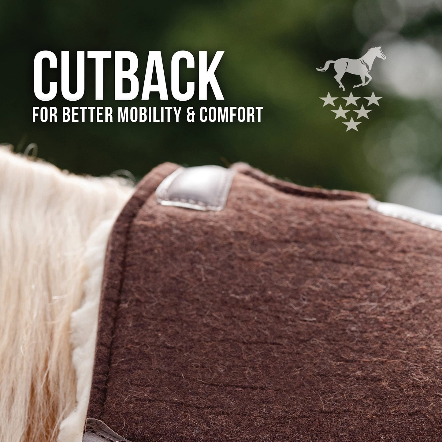 Professional's Choice 100% Wool Felt Contoured Saddle Pad - Pressure Relief & Comfort