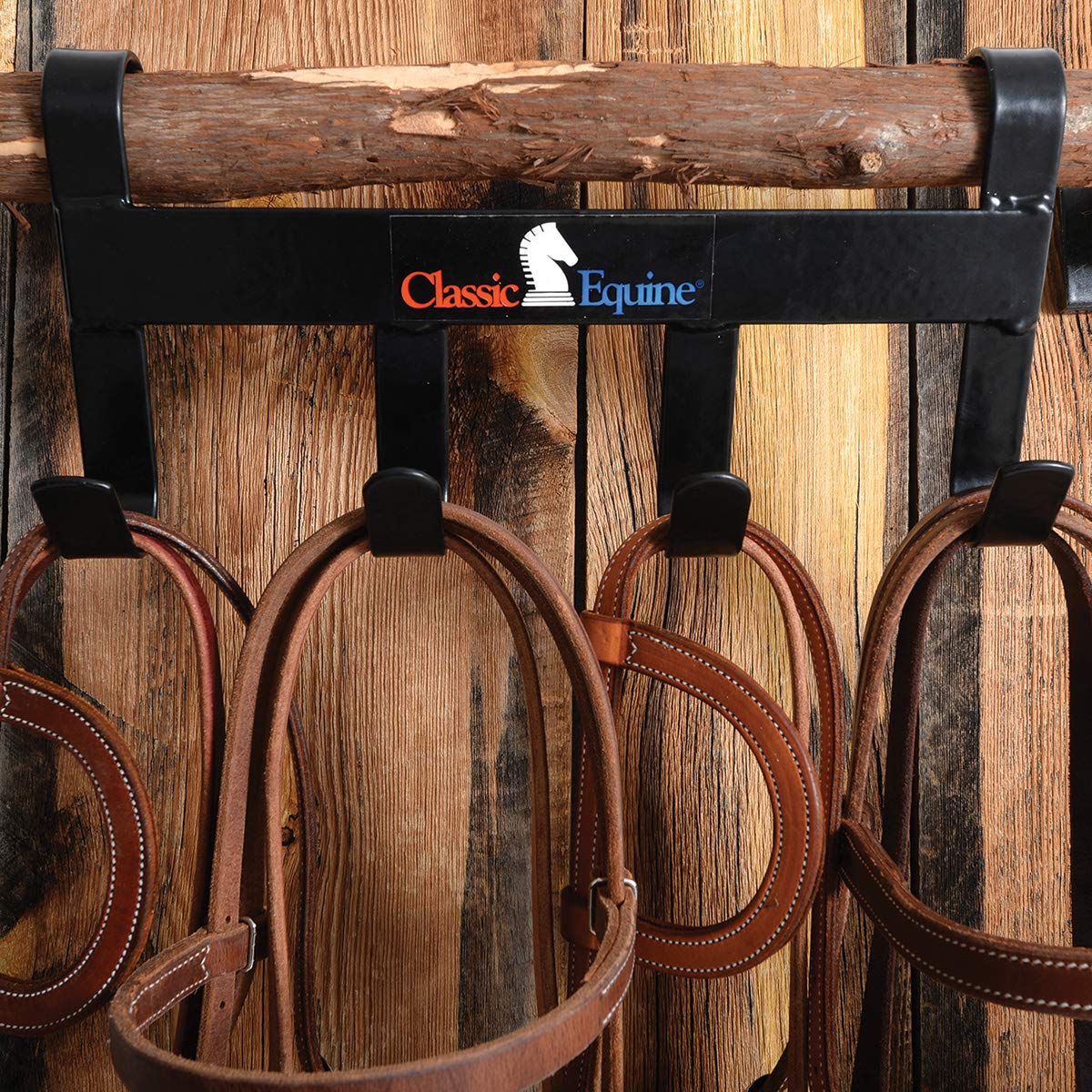 Classic Rope Company Four Hook Bridle Hanger Black - Hooves and Paws