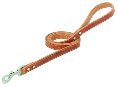 Weaver Leather Harness Leather Dog Leash Natural Russet (Sell out) - Hooves and Paws
