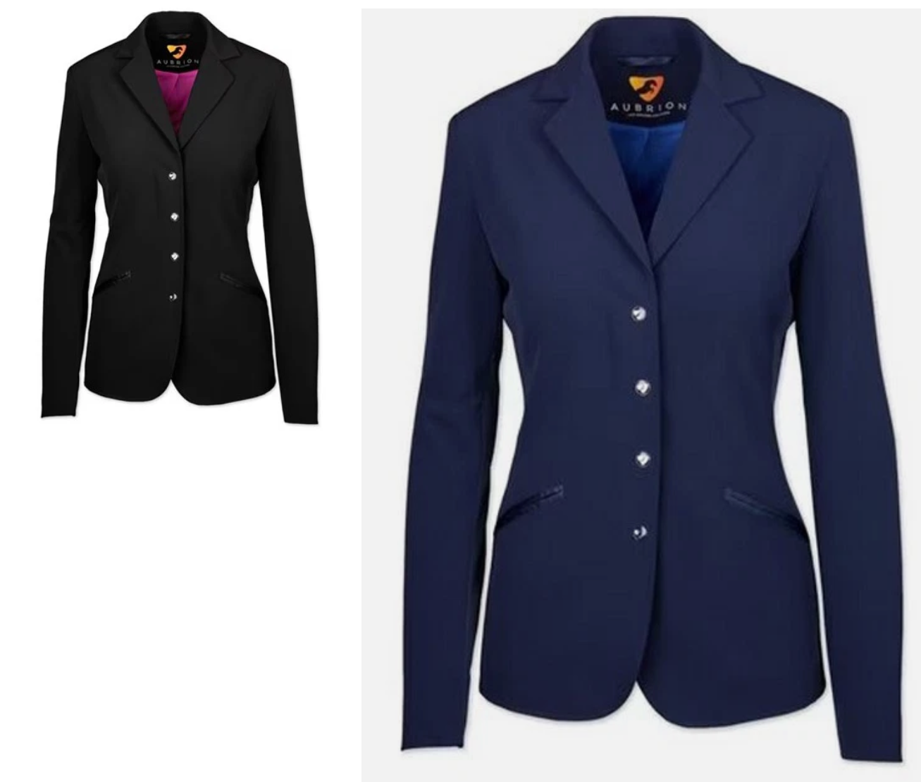Shires Aubrion Oxford Ladies Show Jacket - Black Perforated Technical Stretch Competition Coat - Multiple Sizes