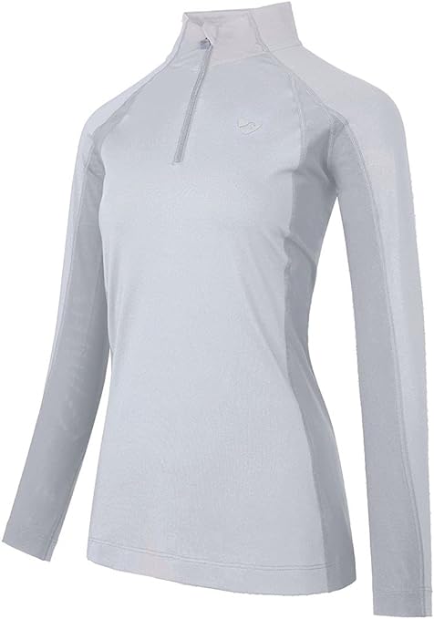Aubrion Shires Newbury White Long Sleeve Sun Shirt - Ladies #8280