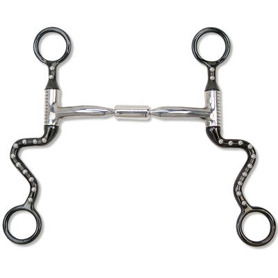 Myler Black Steel Seven Shank with Comfort Snaffle Wide Barrel MB 02 89 - 13025 - Hooves and Paws