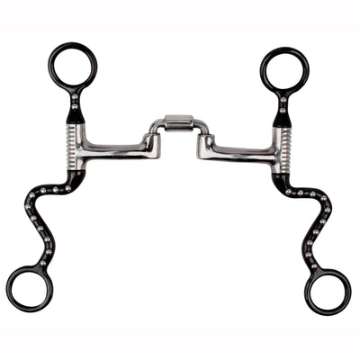 Myler Black Steel Seven Shank with Correctional Low Ported Barrel MB 27PB 89 - 13255 - Hooves and Paws