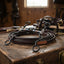 Lifestyle photo of Myler Black Steel Seven Shank Horse Bit - MB 27PB Correctional Low Ported Barrel - 5" Mouth Sweet Iron with Copper Inlay - Level 2-3