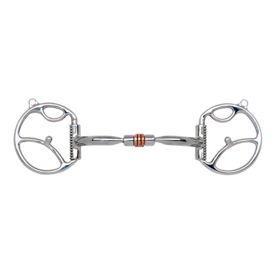 Myler 5" Western Dee with Hooks and Comfort Snaffle with Copper Roller MB 03 89 - 19035 - Hooves and Paws