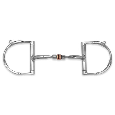 Myler 5" English Dee with Hooks and Comfort Snaffle with Copper Roller MB 03 89 - 22035 - Hooves and Paws