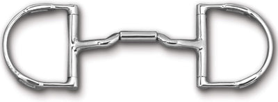 Myler 4 1/2" English Pony Dee with Hooks with Stainless Steel Mullen Barrel Low Port 89 - 22063 - Hooves and Paws