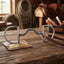 Lifestyle photo of Myler Level 3 Mullan Barrel English Dee Bit with Hooks - 6" Mouth Sweet Iron Copper Inlay