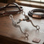 Lifestyle photo of Myler Embossed Shank Forward Tilt Port Bit MB 36 Sweet Iron Mouthpiece with ISM - 5"
