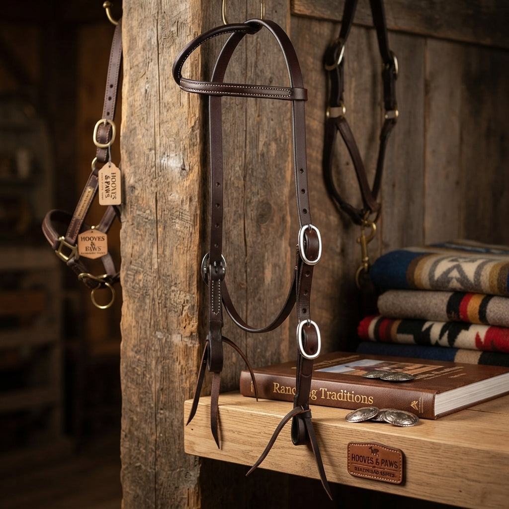 Lifestyle photo of Professional's Choice Ranchhand Double Buckle One Ear Headstall