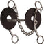 Professional's Choice Brittany Pozzi Three Piece Smooth Dog Bone Horse Bit - Copper Roller & Short Gag