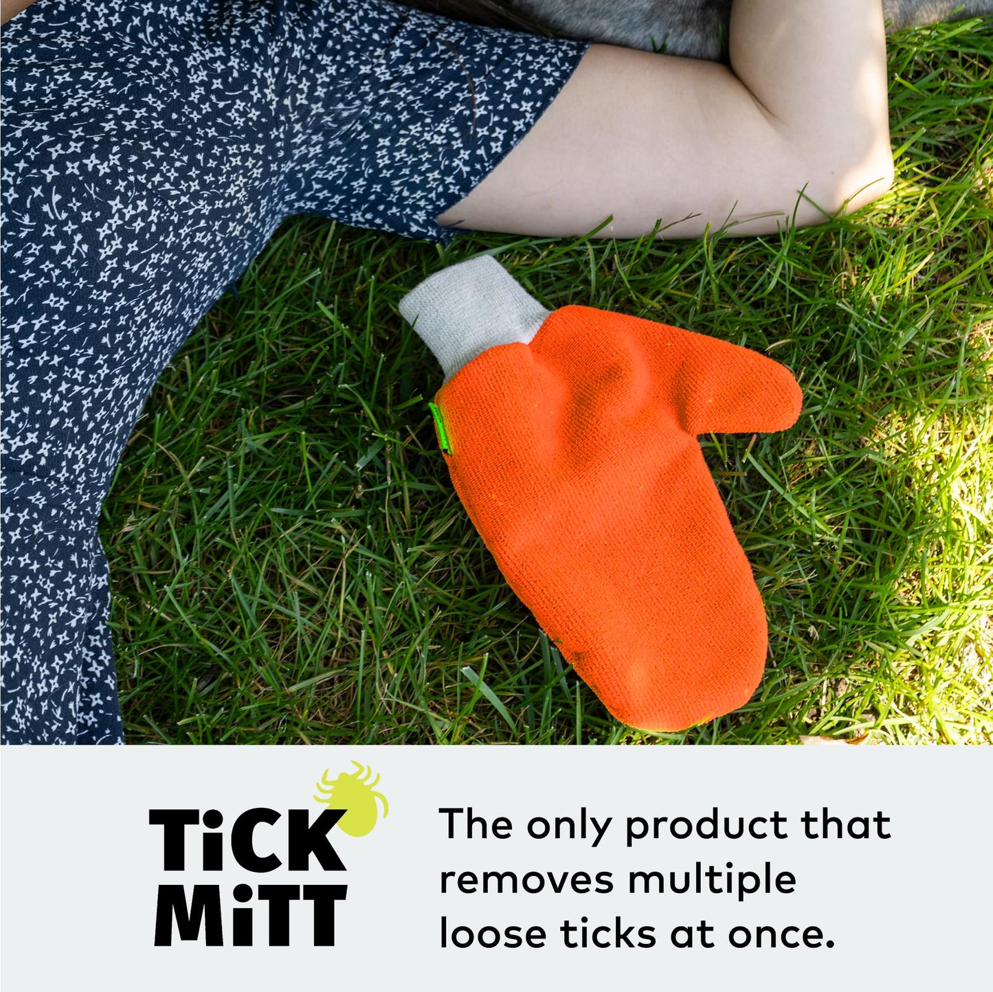 TiCK MiTT Tick Removal Glove for Humans & Pets - Safely Remove Ticks Effortlessly, Chemical-Free, Durable, Portable Tick Management Tool for Outdoor Adventures & Everyday Use | Safely Remove Ticks Effortlessly, Chemical-Free, Durable, Portable Tick