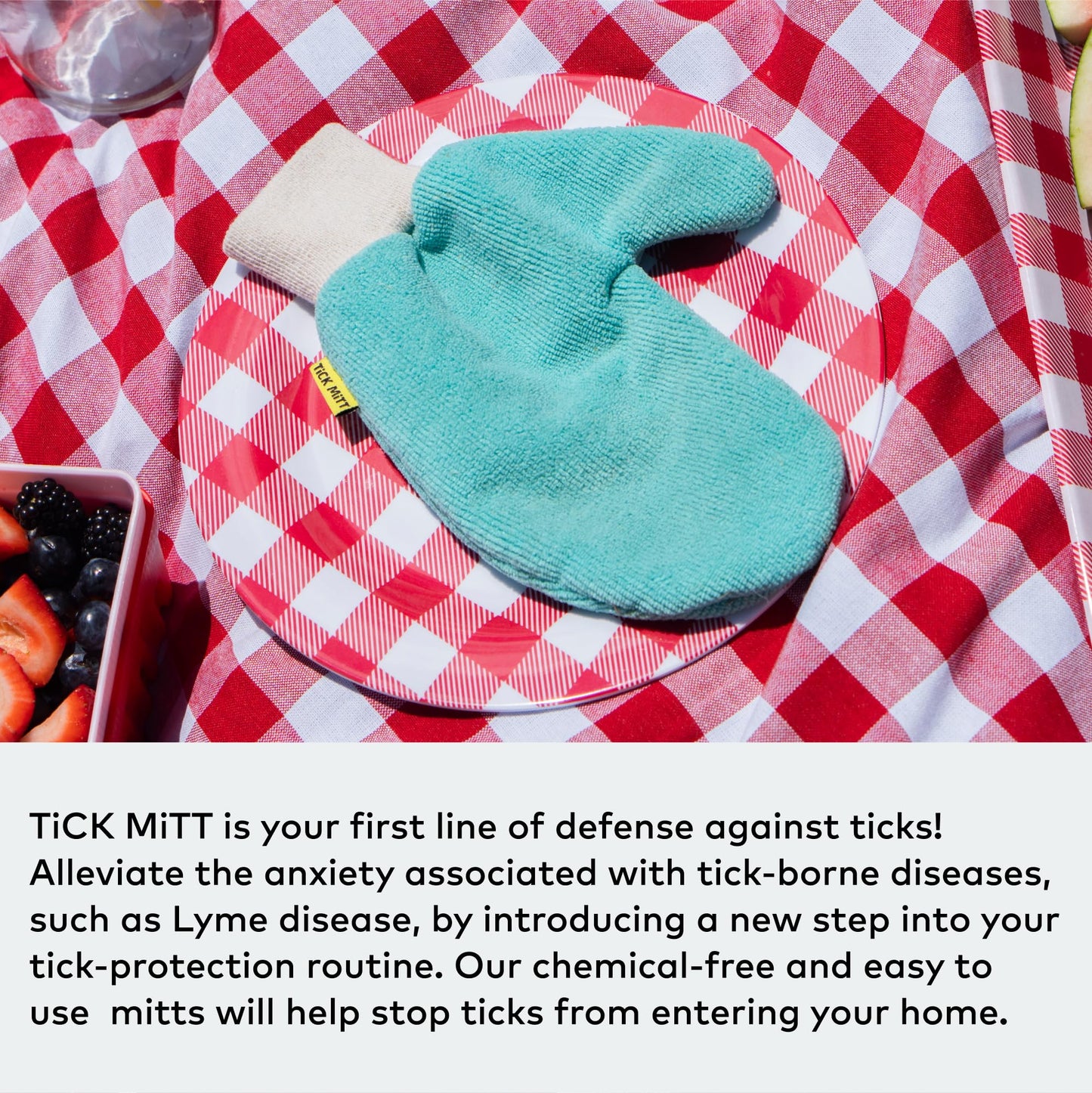 TiCK MiTT Tick Removal Glove for Humans & Pets - Safely Remove Ticks Effortlessly, Chemical-Free, Durable, Portable Tick Management Tool for Outdoor Adventures & Everyday Use | Safely Remove Ticks Effortlessly, Chemical-Free, Durable, Portable Tick