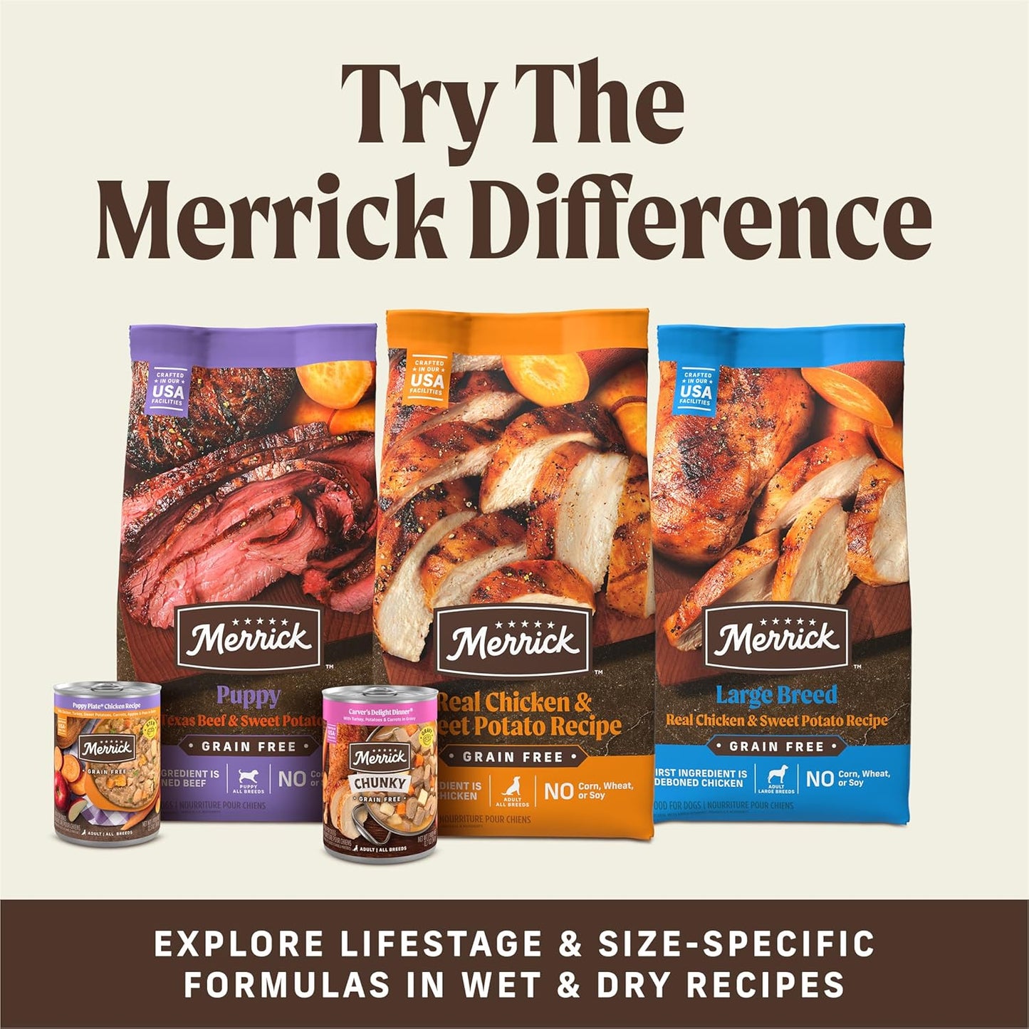 Merrick Power Bites Natural Soft And Chewy Real Meat Dog Treats, Grain Free Snack, Real Turducken Recipe - 6 oz. Bag (Sell out)