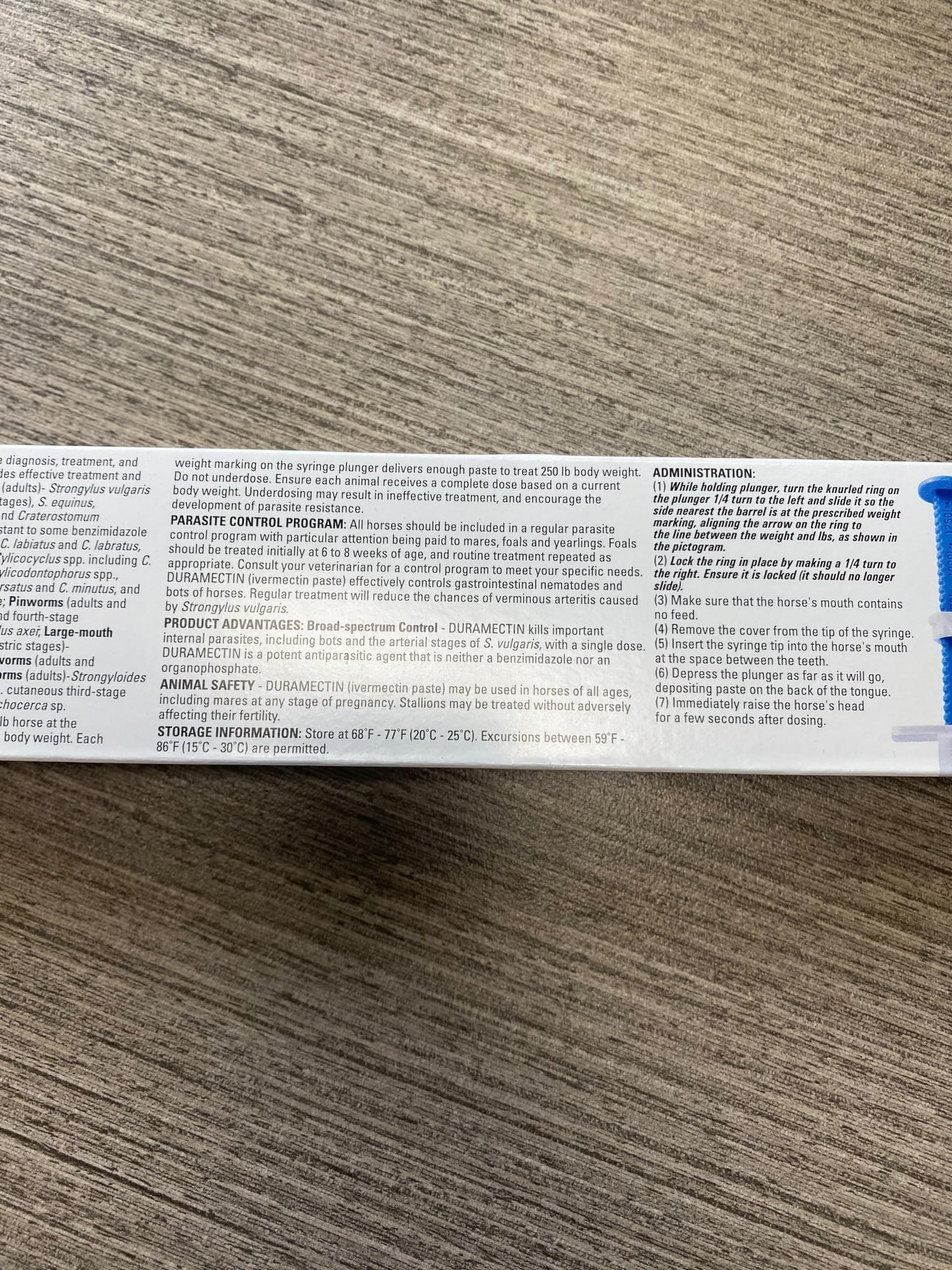 durvet Duramectin Ivermectin Paste 1.87% for Horses, 0.21 oz (Pack of 2)