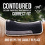 Professional's Choice 100% Wool Felt Contoured Saddle Pad - Pressure Relief & Comfort