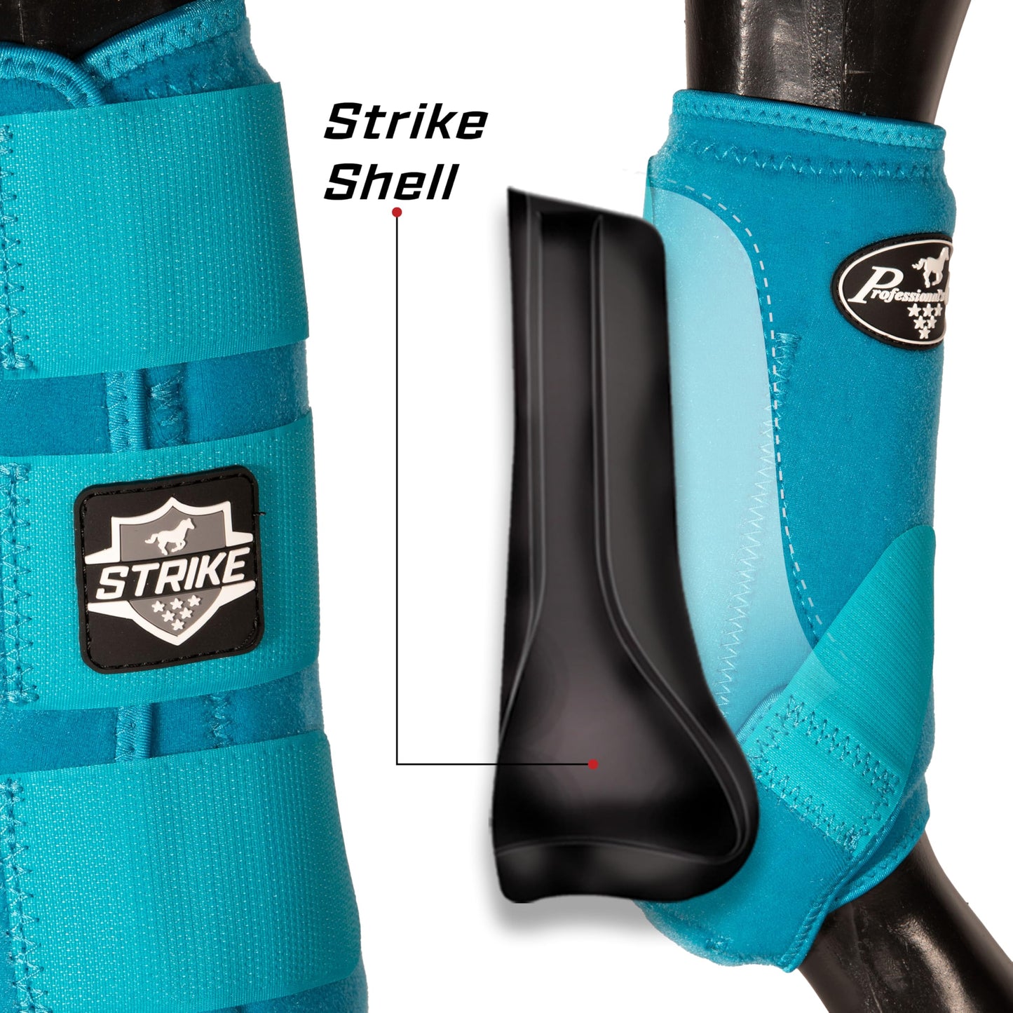 Professional's Choice Strike Front Sports Medicine Horse Boots - Brrr Cooling & TPU Impact Protection - Multiple Sizes