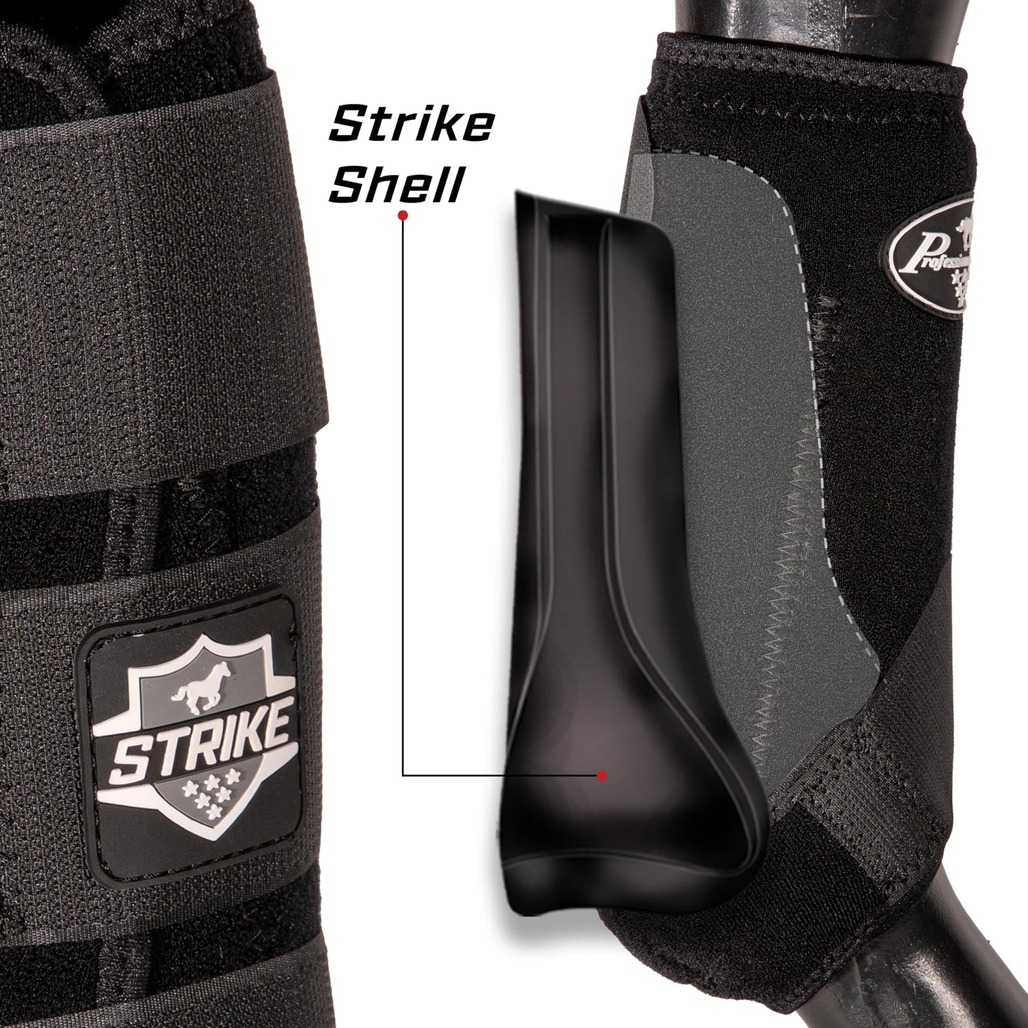 Professional's Choice Strike Front Sports Medicine Horse Boots - Brrr Cooling & TPU Impact Protection - Multiple Sizes