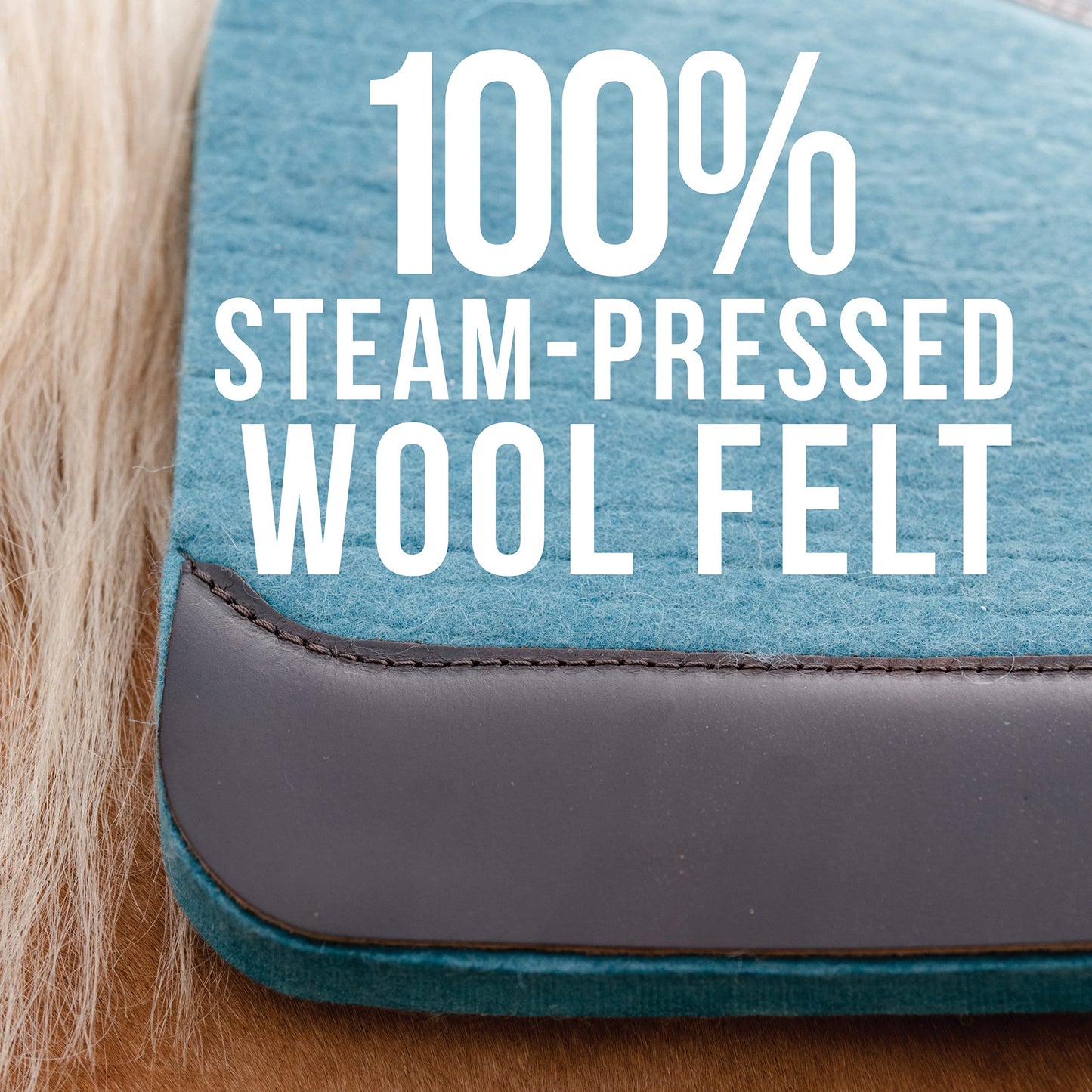 Professional's Choice 100% Wool Felt Contoured Saddle Pad - Pressure Relief & Comfort