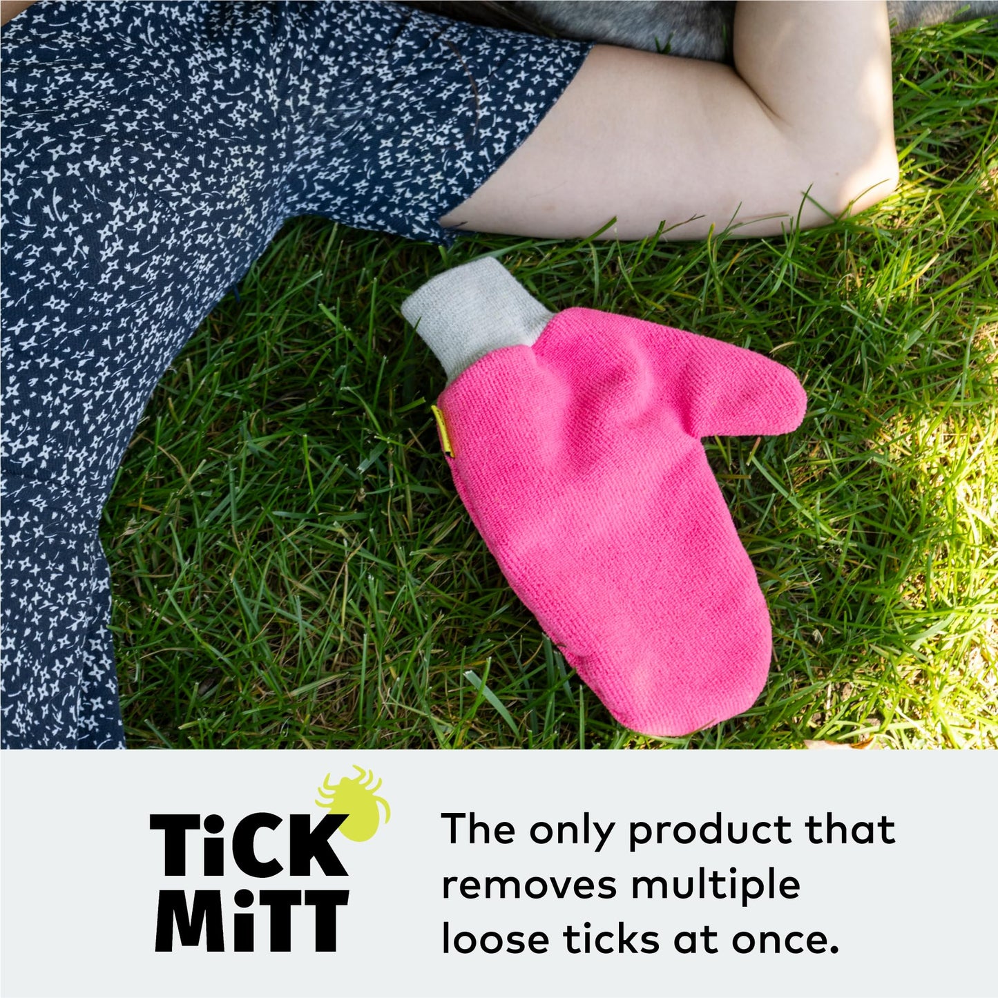 TiCK MiTT Tick Removal Glove for Humans & Pets - Safely Remove Ticks Effortlessly, Chemical-Free, Durable, Portable Tick Management Tool for Outdoor Adventures & Everyday Use | Safely Remove Ticks Effortlessly, Chemical-Free, Durable, Portable Tick