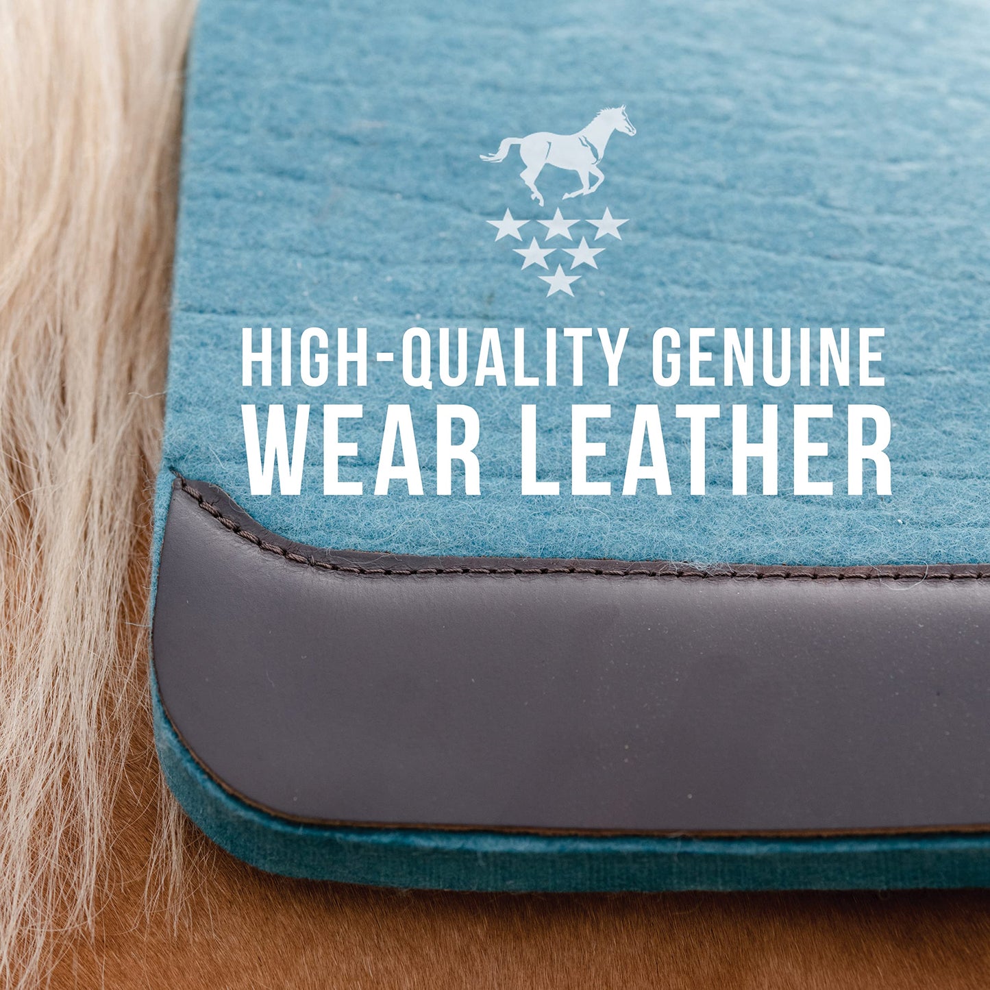 Professional's Choice 100% Wool Felt Contoured Saddle Pad - Pressure Relief & Comfort