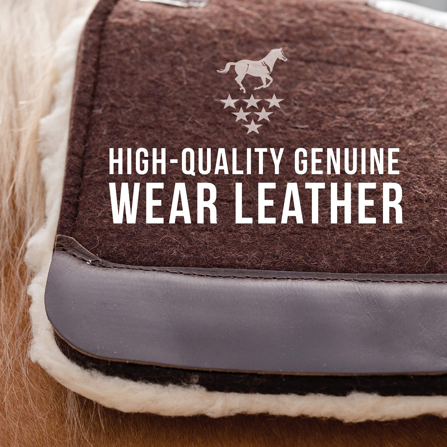 Professional's Choice 100% Wool Felt Contoured Saddle Pad - Pressure Relief & Comfort